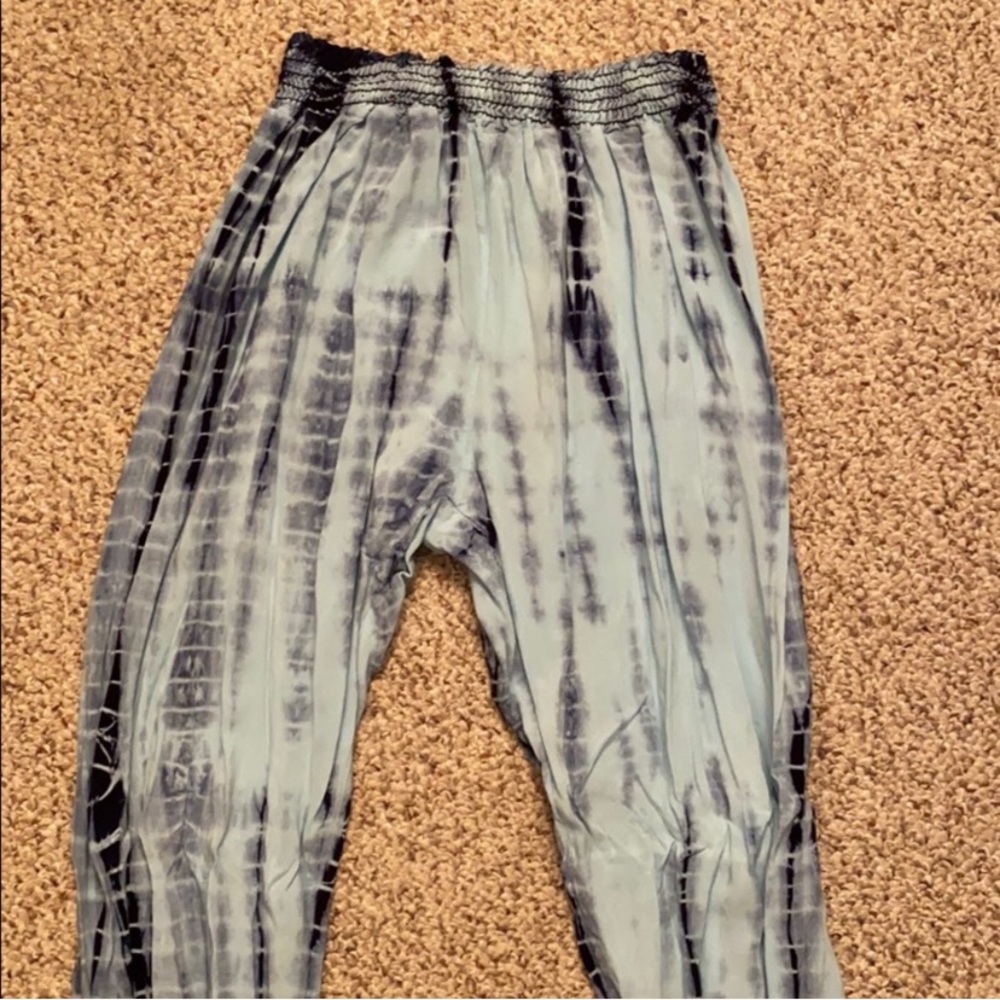 Vintage Havana Tie Dye Blue Beach Pants